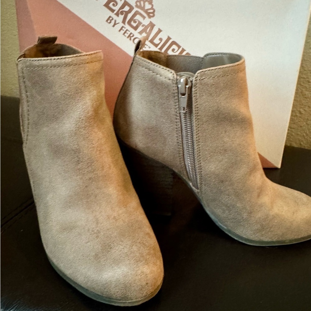 Fergalicious Women's Tan Ankle Boots